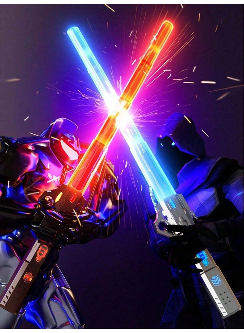 Interstellar Glow Sword - Extendable LED Flashing Toy with Gravity-Activated Sound Effects; Upgraded Color-Changing Metal Laser Sword for Dynamic Play and Imaginative Adventures - Perfect for Kids and Party Decorations - Image 3